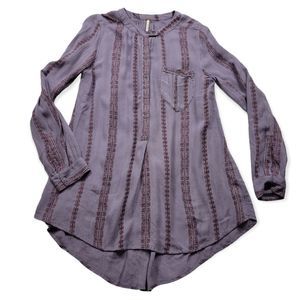 Free People Purple Tunic Top